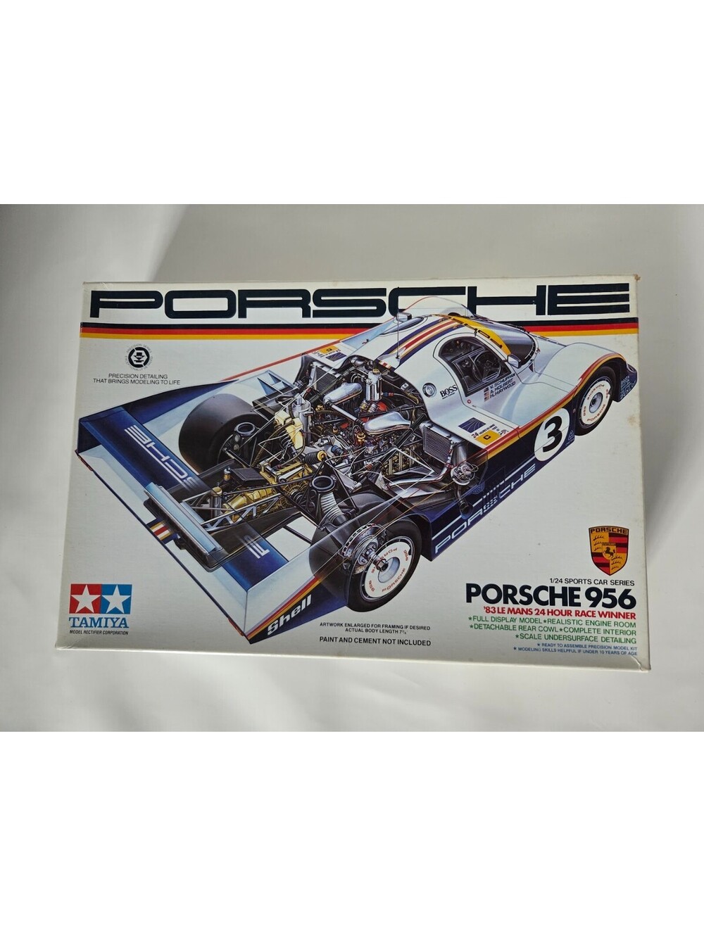 Tamiya 1:24 Porsche 956 1983 Le Mans #2447A Open Box Sealed Parts Bags Japan